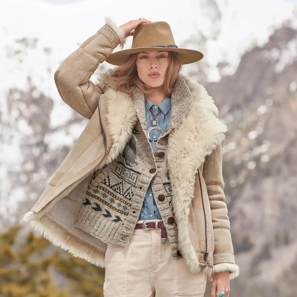 Toscana sherpa coat by HISO. New with tags from Sundance.